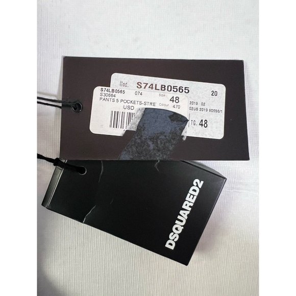 DSQUARED2 Mens Slim Jean Jeans IT48 W34 Blue Denim S74LB0565S30664470 NWT - Picture 13 of 16